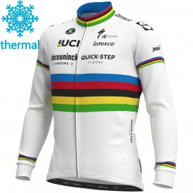 Maillot Cyclisme 2021 Deceuninck-Quick-Step Hiver Thermal Fleece N002